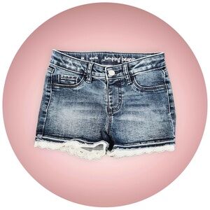 NWOT Girls Size 6𝓍 Jean Shorts w/ Lace